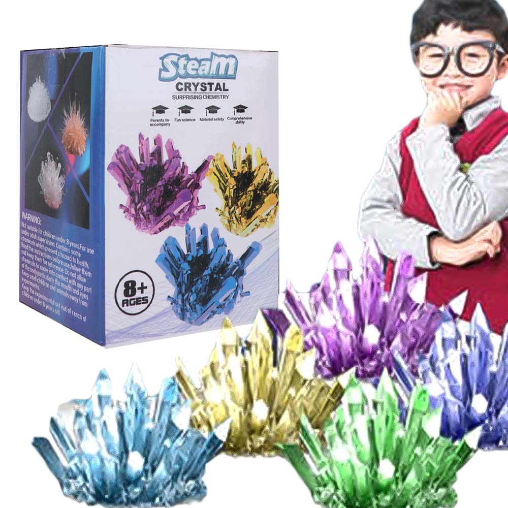 Crystal Growing Kit - Kristallen kweken Kristallen kweken Wetenschapsset Gekleurde
