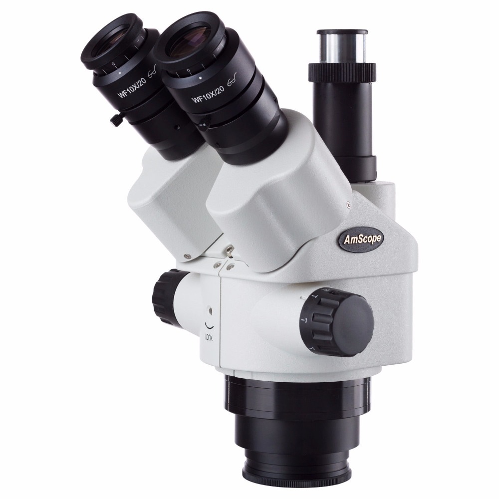Amscope Microscope Stereo 7X-45X - AmScope 7X-45X Simul-Focal Trinoculaire Zoom Stereomicroscoop