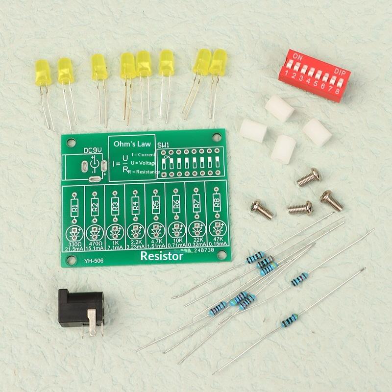 Science Hobby Kit - Elektronische doe-het-zelf soldeerpraktijkset LED-stroomtester Meterkit voor