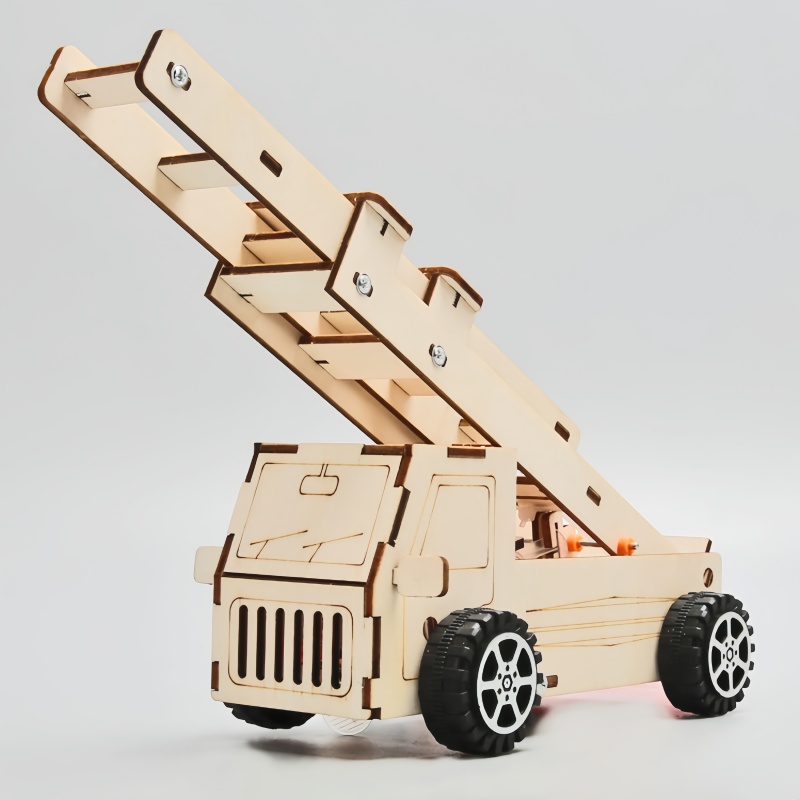 DIY houten ladder brandweerwag - Science Project Kit recensie en prijs
