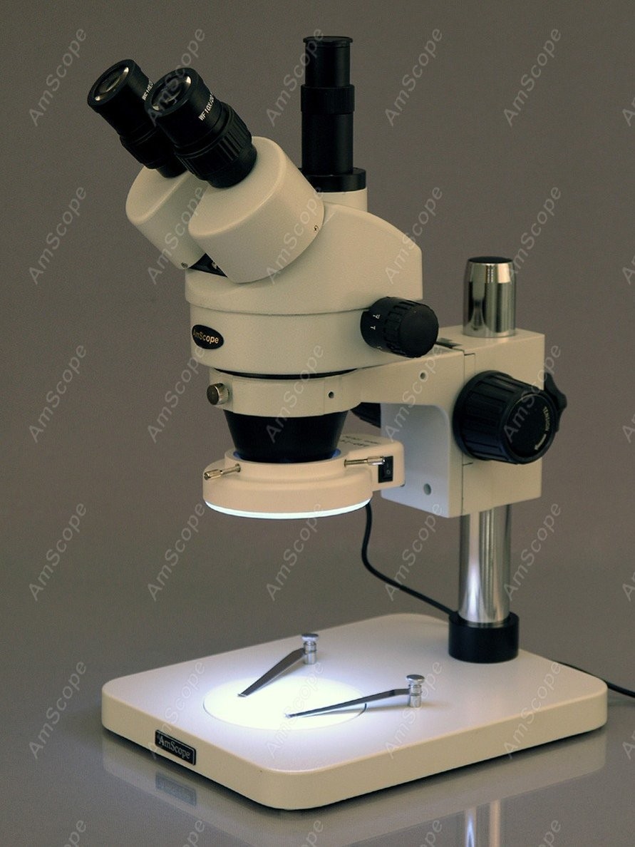 AmScope Trinoculaire Zoom Ster - Amscope Microscope Stereo 7X-45X recensie en prijs
